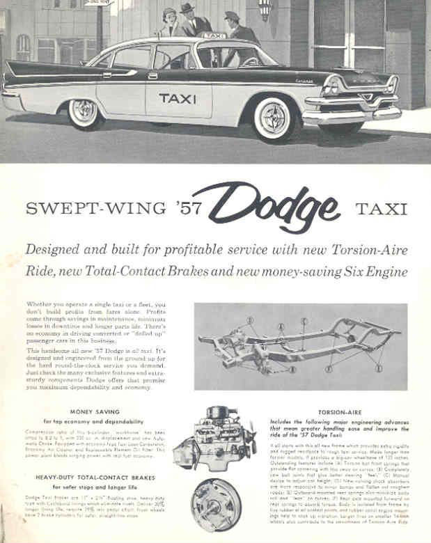 1957 Dodge Taxi Folder